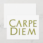 Carpe Diem Briefkaart (Voorkant / Achterkant)