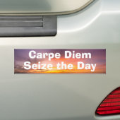 Carpe Diem Bumpersticker (Op auto)
