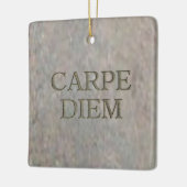 Carpe Diem carré ornement en pierre (Gauche)