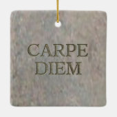 Carpe Diem carré ornement en pierre (Dos)