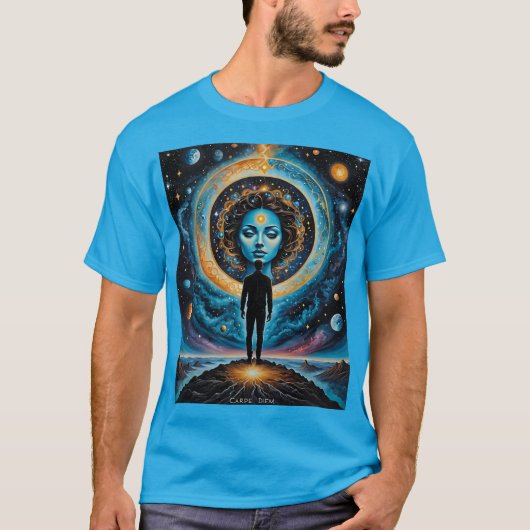 Carpe Diem Cosmic Goddess Art Shirt (Voorkant)