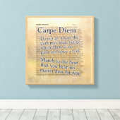 Carpe Diem en meer — Pixerstick Sticker Canvas Afdruk (Insitu (Houten vloer))