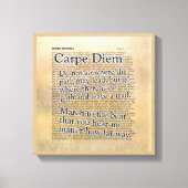 Carpe Diem en meer — Pixerstick Sticker Canvas Afdruk (Voorkant)