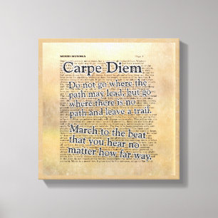 Carpe Diem en meer — Pixerstick Sticker Canvas Afdruk