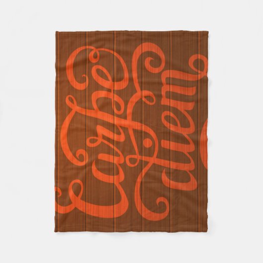 Carpe Diem' Fleece Deken (Voorkant)