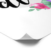 Carpe Diem - Fleur - Poster blanc (Coin)