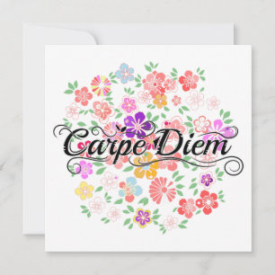 Carpe Diem Floral Garden Kaart