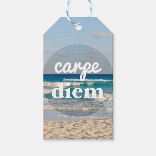 Carpe Diem Gift Label Cadeaulabel (Voorkant)