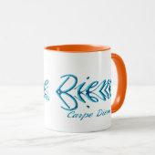 carpe diem - grijp de dag mok (Voorkant rechts)