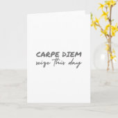Carpe Diem - grijp deze dag Kaart (Gele Bloem)