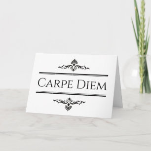 Carpe Diem grijp het dag gevouwen Wenskaart Kaart