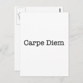 Carpe Diem grijpt het Citaat van de Dag - Citaten Briefkaart (Voorkant / Achterkant)