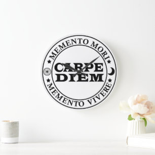 Carpe diem grote klok