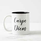 Carpe Diem | Inspirer la citation de Slogan Mug (Gauche)