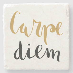 Carpe Diem - Inspirerend Steen Onderzetter