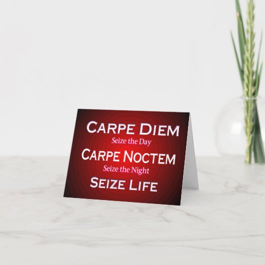 Carpe Diem Kaart (Voorkant)