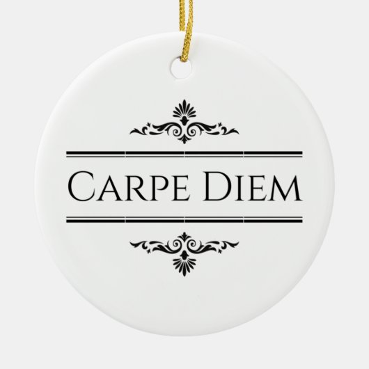 Carpe Diem Keramisch Ornament (Voorkant)