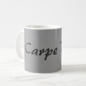 Carpe Diem Koffiemok (Voorkant links)