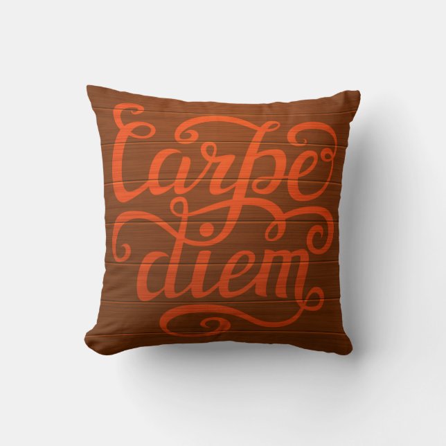 Carpe Diem' Kussen (Voorkant)