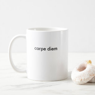 Carpe Diem Latijnse quote Koffiemok