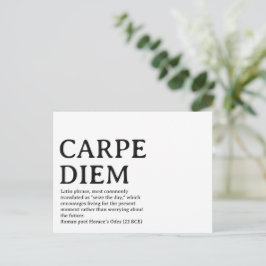 Carpe Diem latin quote Briefkaart