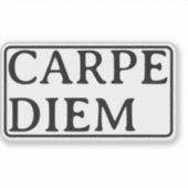 Carpe Diem latin quote sticker (Voorkant)