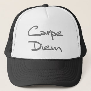 CARPE DIEM Moderne Cool Text Trucker Pet