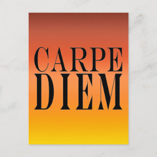 Carpe Diem neemt de Dag Latijnse Geluk van het Cit Briefkaart