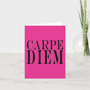 Carpe Diem neemt de Dag Latijnse Geluk van het Cit Kaart