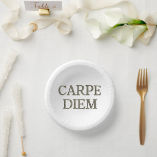 Carpe Diem papieren schalen Kommen