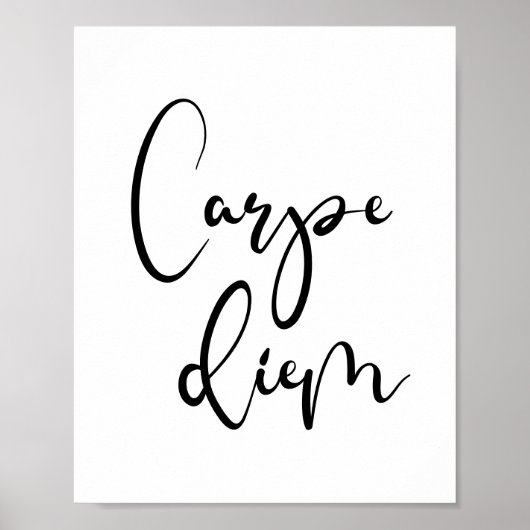 Carpe Diem Poster (Voorkant)