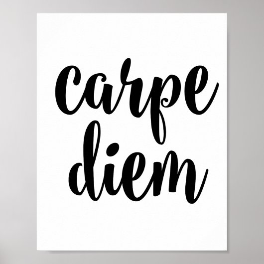 Carpe diem poster (Voorkant)
