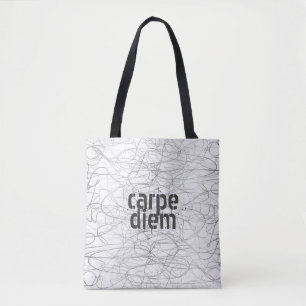 carpe diem quote canvas tas abstract ontwerp