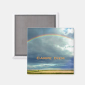 Carpe Diem Rainbow Magnet Magneet (Voorkant / Achterkant)