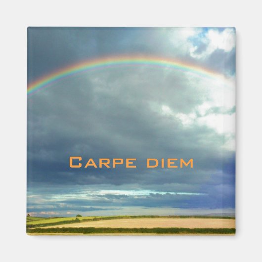 Carpe Diem Rainbow Magnet Magneet (Voorkant)