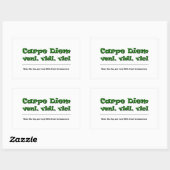 Carpe Diem Rechthoekige Sticker (Vel)