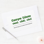 Carpe Diem Rechthoekige Sticker (Envelop)