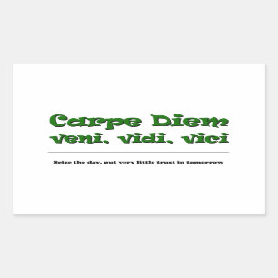 Carpe Diem Rechthoekige Sticker