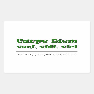 Carpe Diem Rechthoekige Sticker