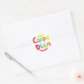Carpe Diem Ronde Sticker (Envelop)