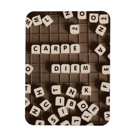 Carpe Diem Scramble Letter Tegels Magneet (Verticaal)