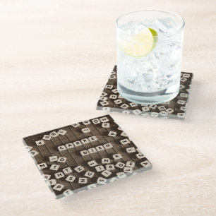 Carpe Diem Scramble Letter Tiles Glazen Onderzetter