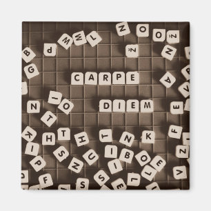 Carpe Diem Scramble Letter Tiles Magneet