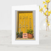 CARPE DIEM/SEIZE DE DAG /HAPPY BIRTHDAY KAART (Gele Bloem)