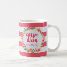 Carpe Diem / Seize de dag roze prijsopgave Koffiemok