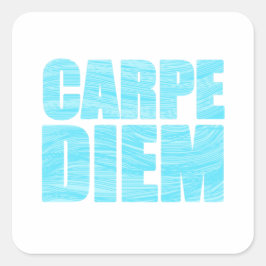 Carpe Diem Square Sticker