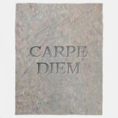 Carpe Diem Stone fleece deken (Voorkant)