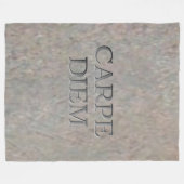 Carpe Diem Stone fleece deken (Voorkant (Horizontaal))