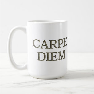 Carpe Diem Stone witte mok