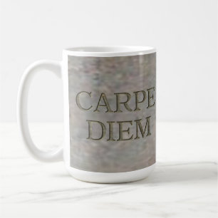 Carpe Diem Stone witte mok